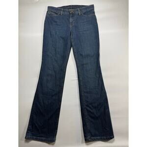 Wrangler Q-Baby Women's Straight Leg Blue Denim Jeans - Size 7/8x34 (32x34)